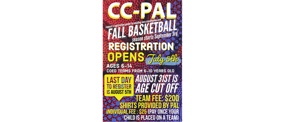 Basketball Registration CLOSES AUGUST 5th, 2022
