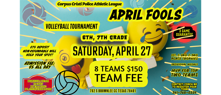 April Fool 6th and 7th Grade Volleyball Tournament